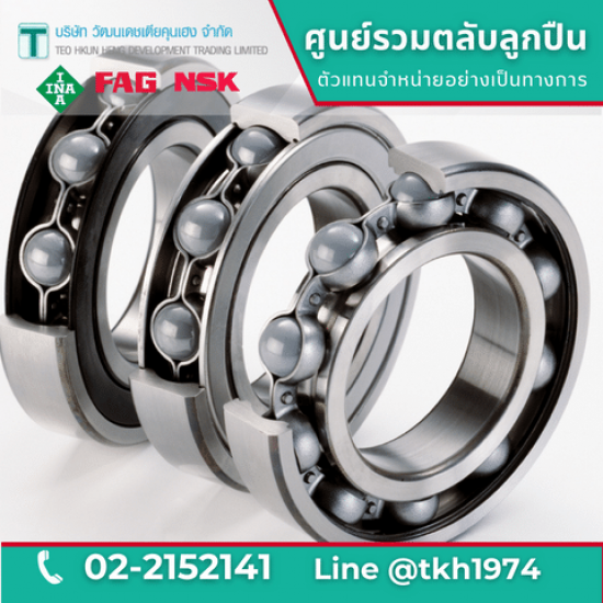 ตลับลูกปืนเม็ดกลมร่องลึก Deep Groove Ball Bearing